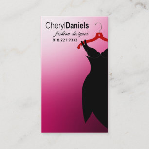 mode Designer "Little Black Dress", Stylist Visitekaartje