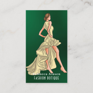 Mode Designer Logo QR Body SHAPE Stylist Golden Visitekaartje