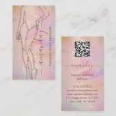 Mode Designer Logo QR Roos Body Shape BeautySPA Visitekaartje (Voorkant / Achterkant)