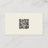 Mode Designer Mannequin Torso QR Code Custom Visitekaartje (Achterkant)