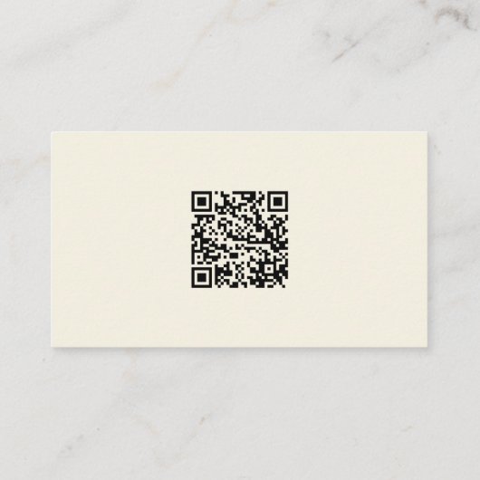 Mode Designer Mannequin Torso QR Code Custom Visitekaartje (Achterkant)