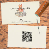 Mode Designer Mannequin Torso QR Code Custom Visitekaartje
