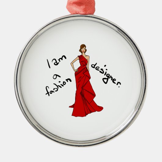 Mode Designer Metalen Ornament (Voorkant)