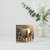 Mode Designer Podium Model Stylist Show Vierkante Visitekaartje (Staand voorkant)