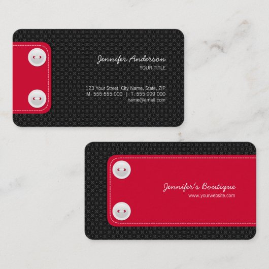 Mode Designer Scrapbook Crafts visitekaartje (Voorkant / Achterkant)