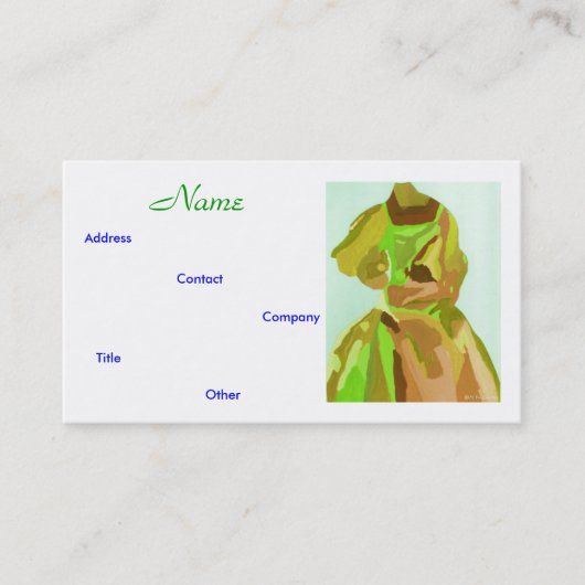 Mode Designer Spring I Visitekaartje (Voorkant)