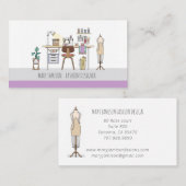 Mode Designer Studio en Tools Square Visitekaartje (Voorkant / Achterkant)