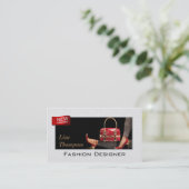 Mode Designer toont High Hiel Collectie Card Visitekaartje (Staand voorkant)