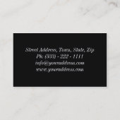 Mode Designer toont High Hiel Collectie Card Visitekaartje (Achterkant)