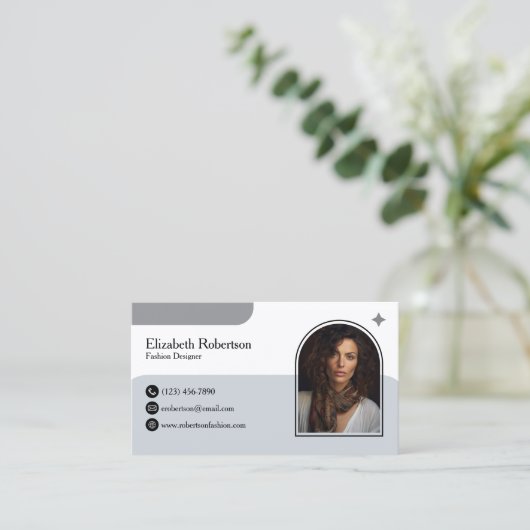 Mode Designer Visitekaartje (Staand voorkant)