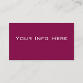 Mode Designer Visitekaartje (Achterkant)