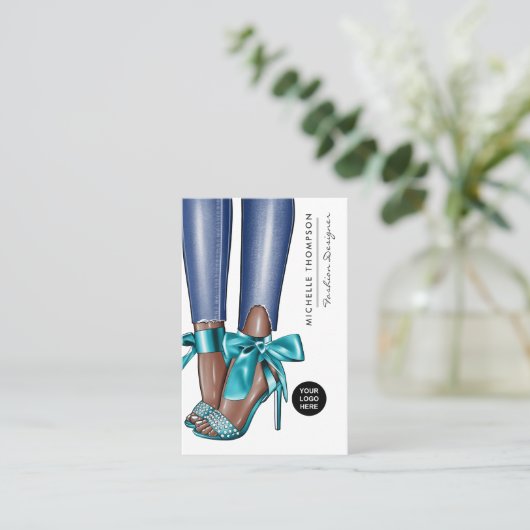 Mode Designer Visitekaartje (Staand voorkant)