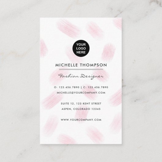 Mode Designer Visitekaartje (Achterkant)