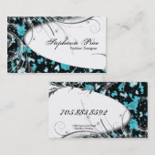 Mode Designer Visitekaartje - Abstracte glitter (Voorkant / Achterkant)