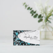 Mode Designer Visitekaartje - Abstracte glitter (Staand voorkant)