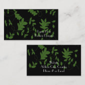 Mode Designer Visitekaartje Black en Green (Voorkant / Achterkant)