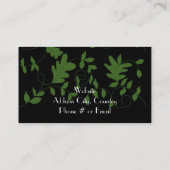 Mode Designer Visitekaartje Black en Green (Achterkant)