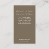 Mode Designer - visitekaartjes (Achterkant)