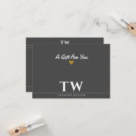 Mode Designer Zwart Cadeaubon