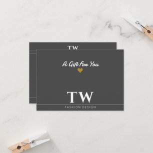 Mode Designer Zwart Cadeaubon