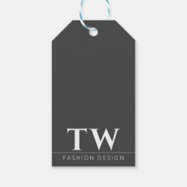 Mode Designer Zwart Cadeaulabel