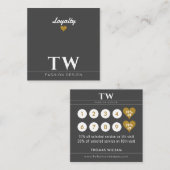 Mode Designer Zwart Klantenkaartje (Voorkant / Achterkant)