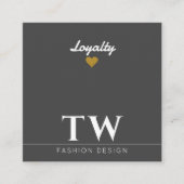 Mode Designer Zwart Klantenkaartje (Voorkant)