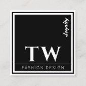 Mode Designer Zwart Klantenkaartje (Voorkant)