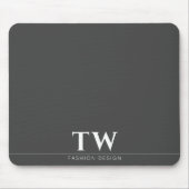 Mode Designer Zwart Muismat (Voorkant)