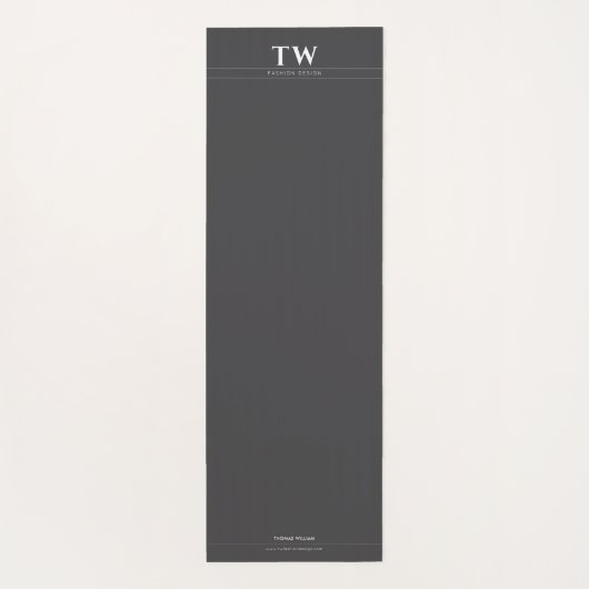 Mode Designer Zwart Yogamat (Achterkant)