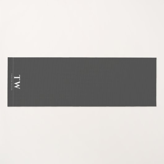 Mode Designer Zwart Yogamat (Voorkant (horizontaal))