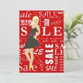 Mode - detailhandel in verkoopreclame kaart (Staand voorkant)