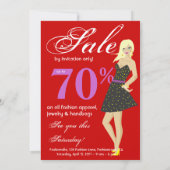 Mode - detailhandel in verkoopreclame kaart (Achterkant)