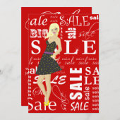 Mode - detailhandel in verkoopreclame kaart (Voorkant / Achterkant)