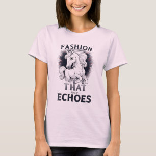 Mode die weerklinkt: Krachtig Witte Paard T-shirt