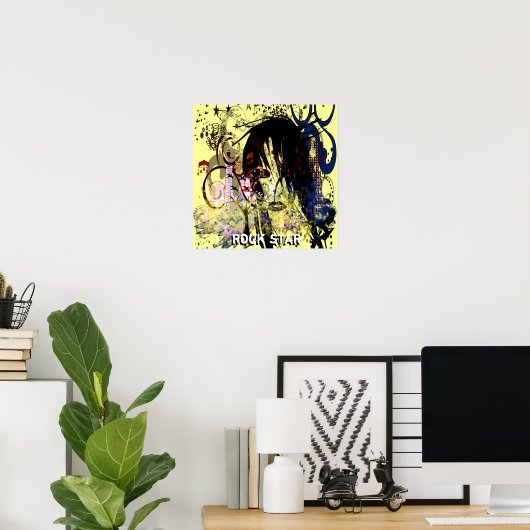 Mode Div Swirled Poster (Thuiskantoor)