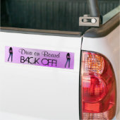 Mode Diva aan boord achter Bumpersticker (Op Truck)