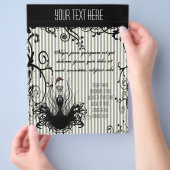 Mode Diva Black en White Swirled Striped Flyer (Hand)