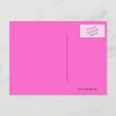 Mode Diva drager roze Briefkaart (Achterkant)