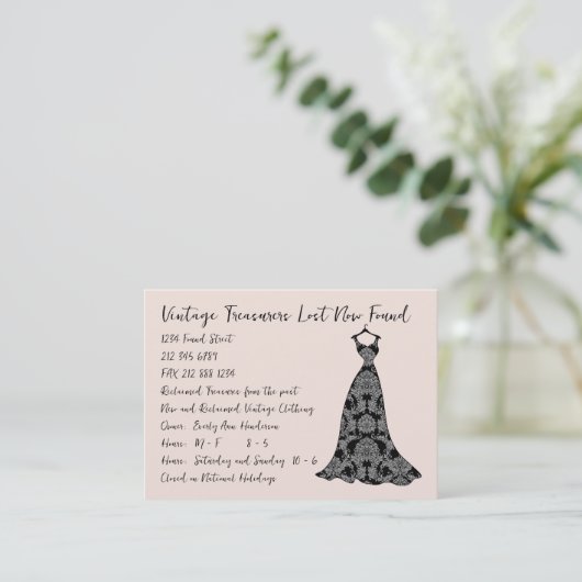 Mode Diva - Gepersonaliseerd Visitekaartje (Staand voorkant)