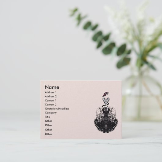 Mode Diva - Gepersonaliseerd Visitekaartje (Staand voorkant)