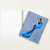 Mode diva in stiletto blauw  planner (Display)