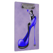 Mode diva in stiletto donkerblauw klembord (Rechts)