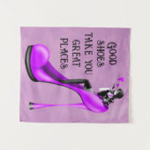 Mode Diva in Stiletto Wandkleed (Voorkant (horizontaal))