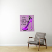 Mode Diva in Stiletto Wandkleed (In situ)