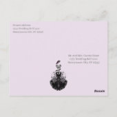 Mode diva  Jurk en Pet Mode Party Briefkaart (Achterkant)