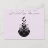 Mode diva  Jurk en Pet Mode Party Briefkaart (Voorkant)