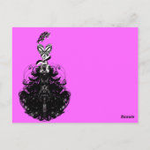 Mode diva Kies Kaart Aangepaste kleuren (Achterkant)