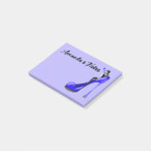 Mode diva notities voor blauwe stiletto schoenen post-it® notes (Schuin)