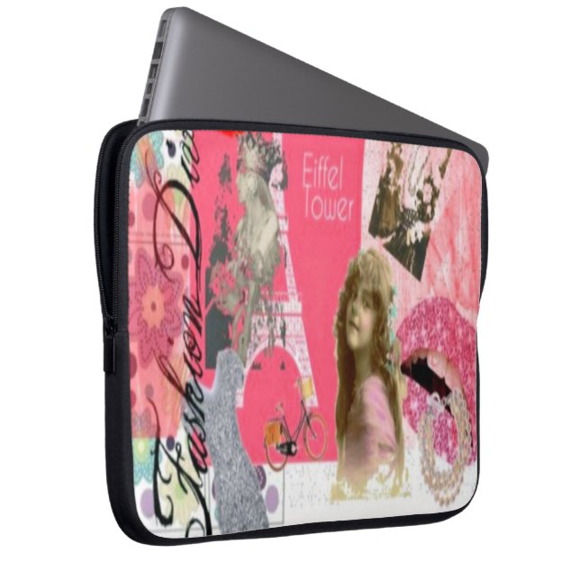 MODE DIVA-ONTWERPLAPTOP HOESJE & SLEEVE - GIFTS (Voorkant Rechts)